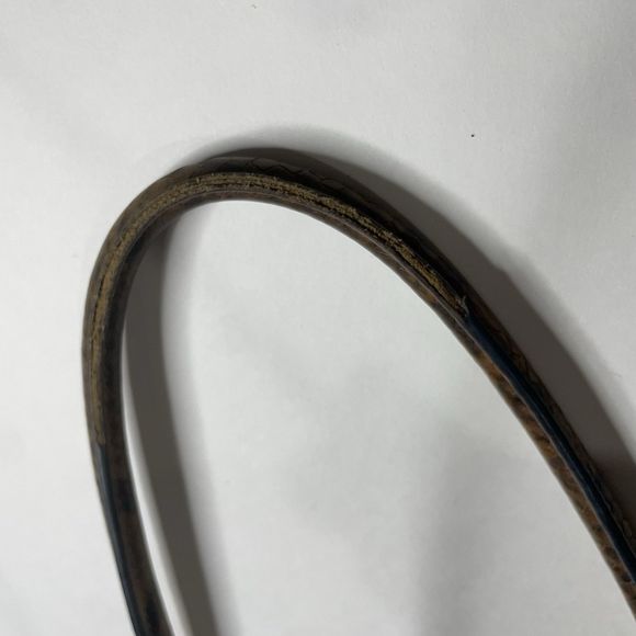 Coach Crossgrain Leather Green Snake Handle Casey Tote Carryall Bag Purse F31474 - Picture 10 of 14